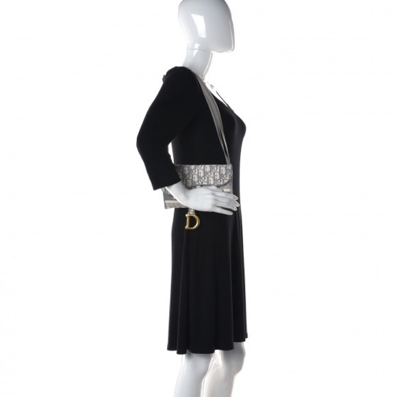 Christian Dior Saddle Slim Belt Bag Oblique Grey - Picture 14 of 14